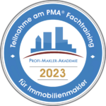 Emblem 2023 - PMA® Fachtraining für Immobilienmakler (gross transparent)